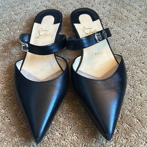 Christian Louboutin Mule Flat, 36.5. Authentic.